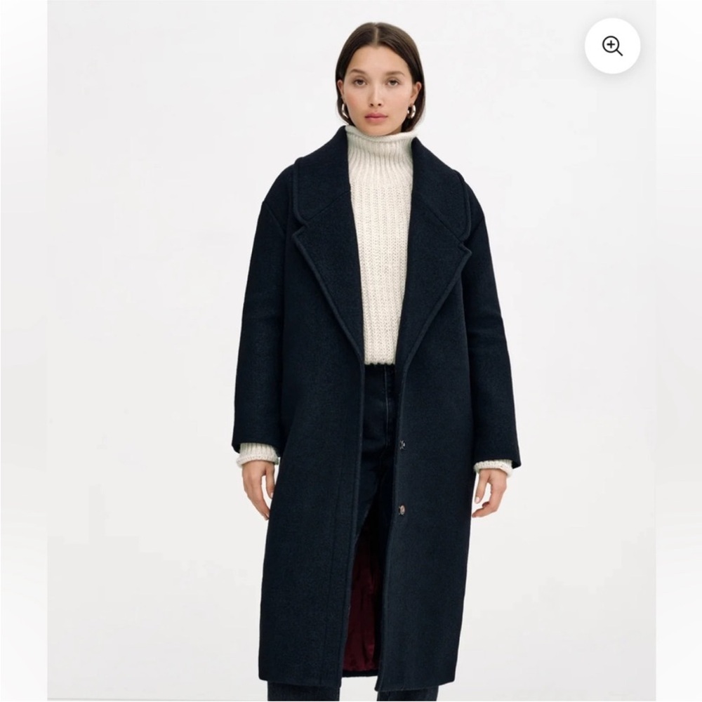 Marcella Elizabeth Wool Coat - Classic Oversized Style Sz SM NWT